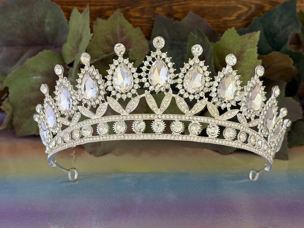 Silver Crystal Diadem | Bridal & Formal Glamour
