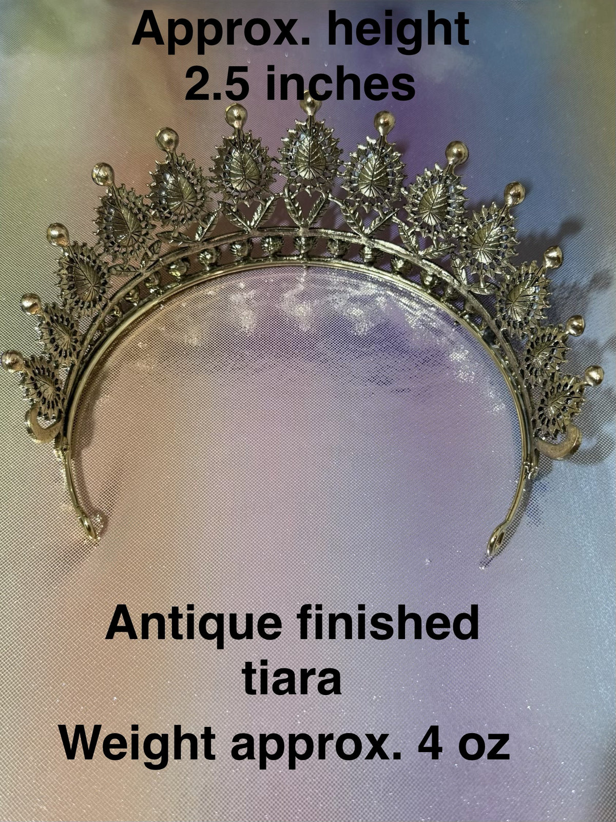 Royal Blue Teardrop Antique Tiara | Unique Birthday Pageant