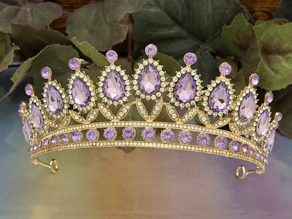 Lilac Quinceañera Tiaras – Sparkling Princess Headpiece