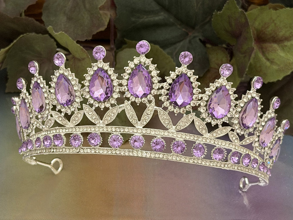 Lilac Amethyst Silver Tiara